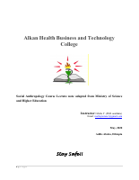 Social Anthropology Lecture Note.pdf